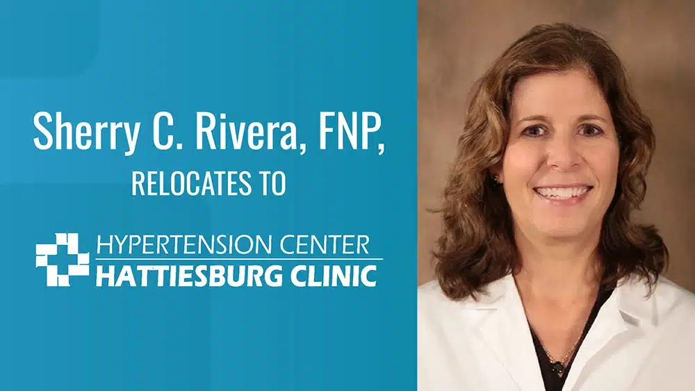 Sherry C. Rivera, FNP, relocates to Hypertension Center