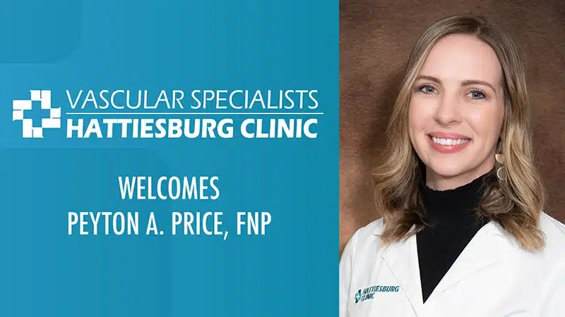 Hattiesburg Clinic Vascular Specialist Welcomes Peyton Price